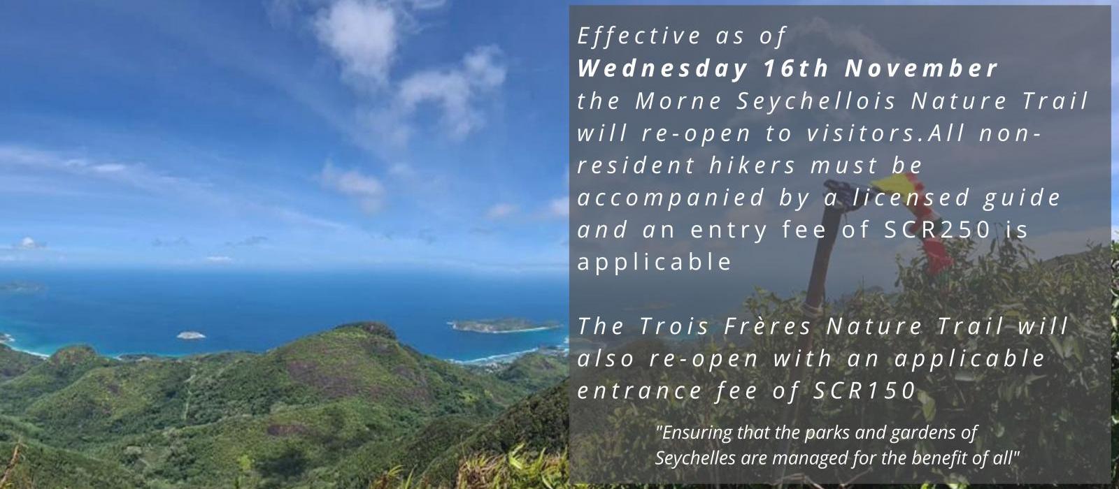 Reopning of Morne Sey